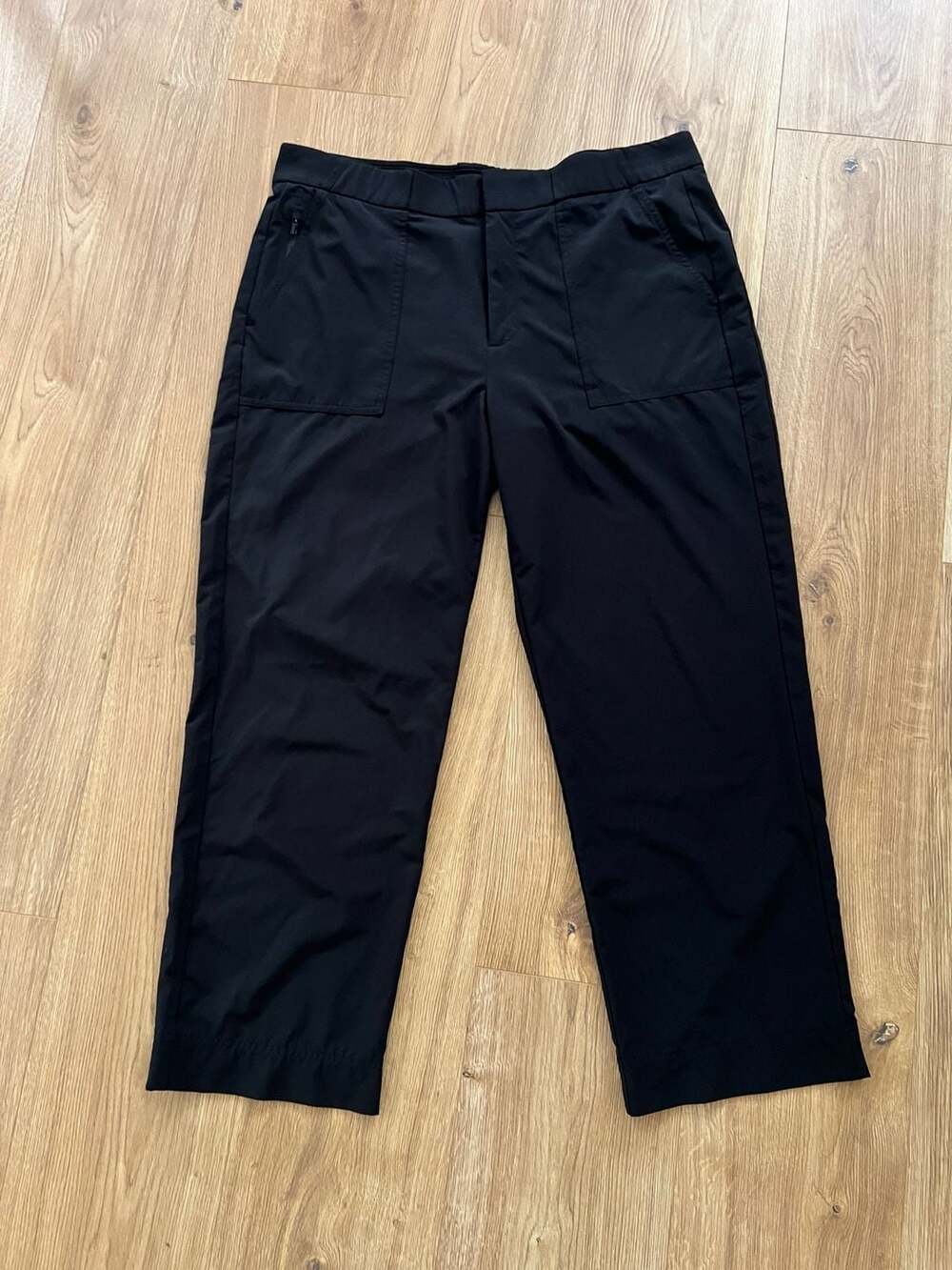Athleta Tribeca Utility Crop Pants Black Women’s Size 12